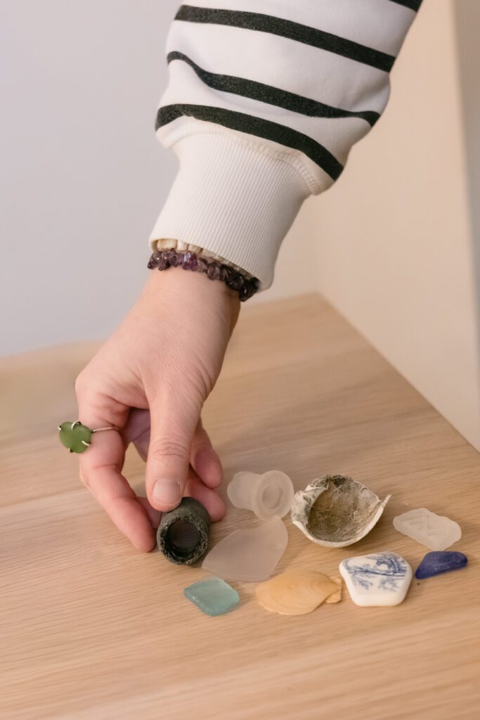 Personal brand photo for sea glass artist